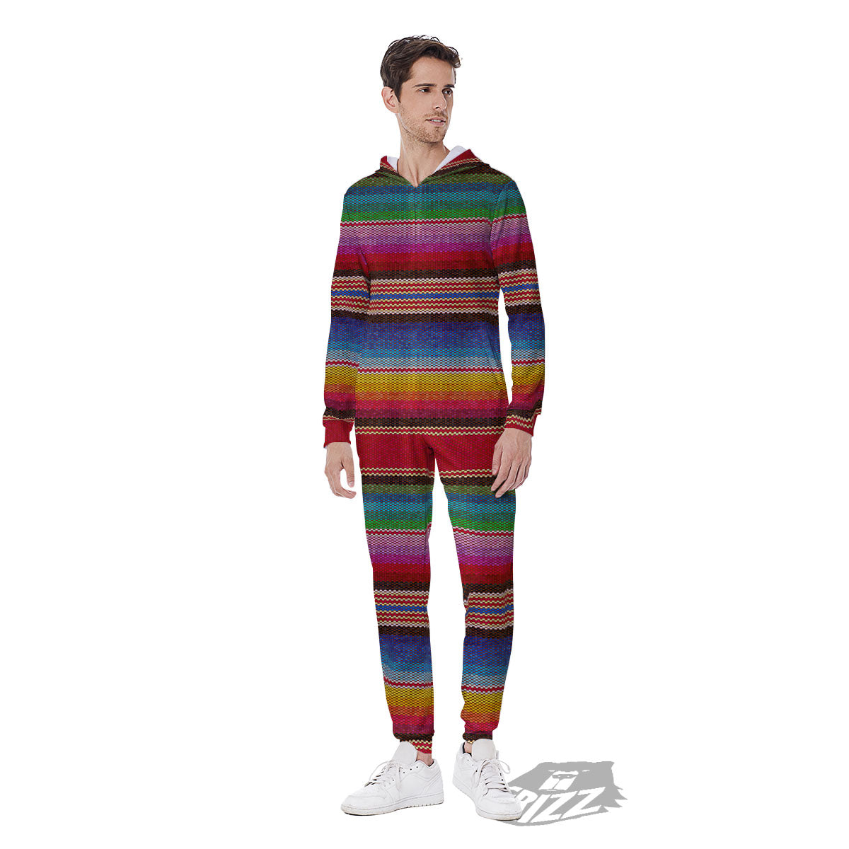 Serape Blanket Ethnic Print Pattern Men's Jumpsuit-grizzshop