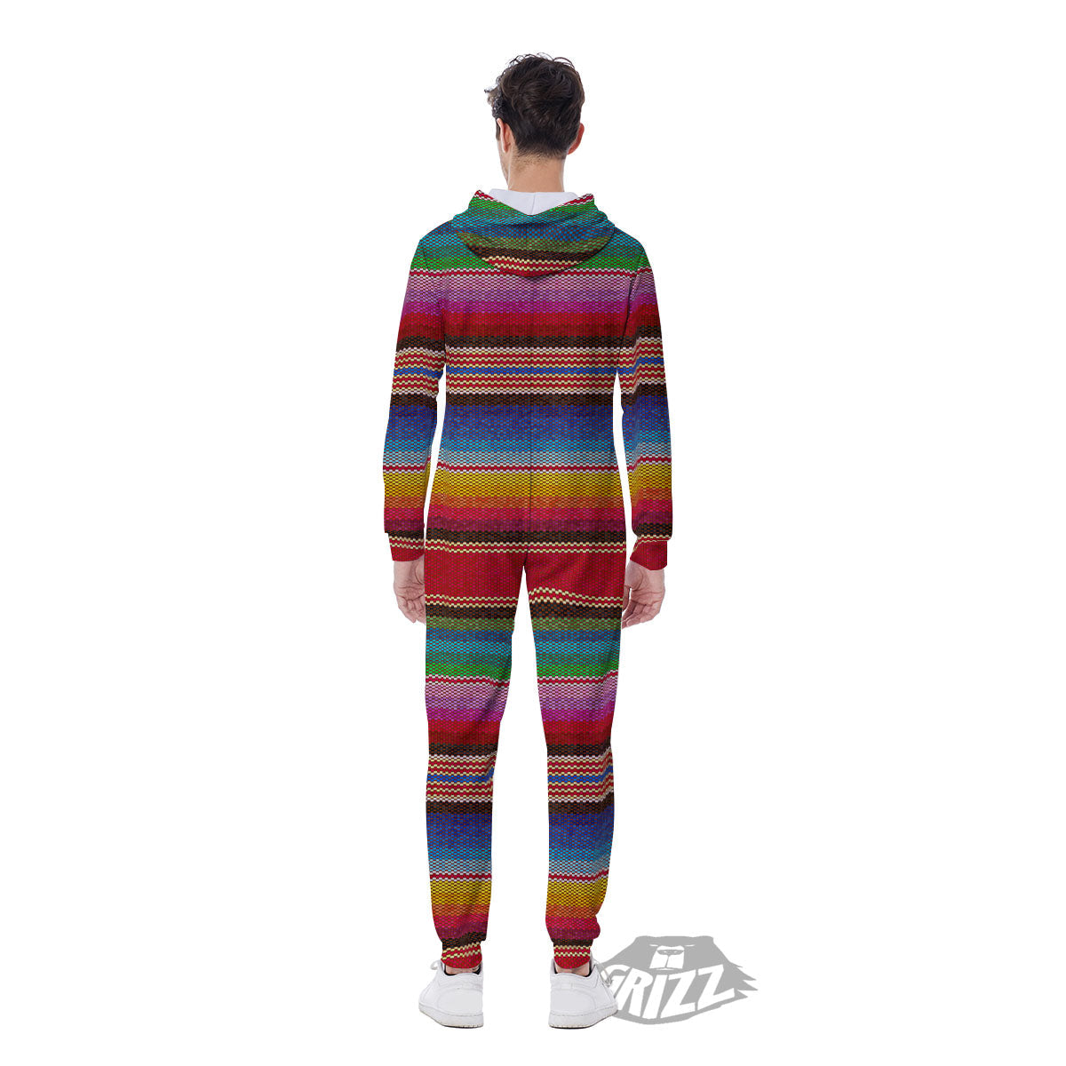 Serape Blanket Ethnic Print Pattern Men's Jumpsuit-grizzshop
