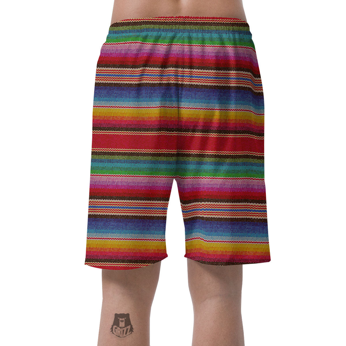 Serape Blanket Ethnic Print Pattern Men's Shorts-grizzshop