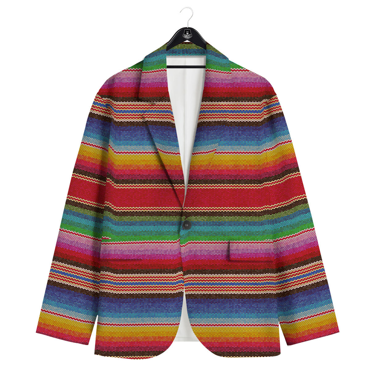 Serape Blanket Ethnic Print Pattern Men's Sport Coat-grizzshop