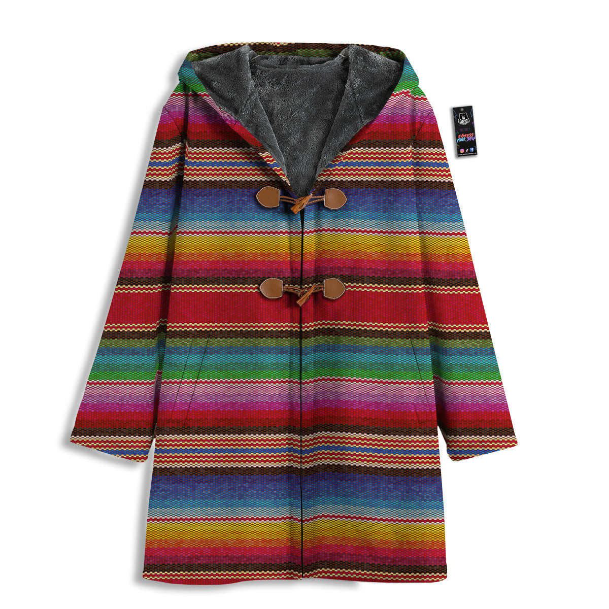 Serape Blanket Ethnic Print Pattern Men's Windbreaker Jacket-grizzshop