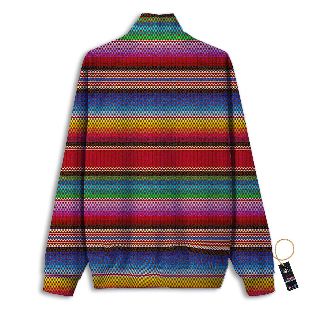 Serape Blanket Ethnic Print Pattern Track Jacket-grizzshop