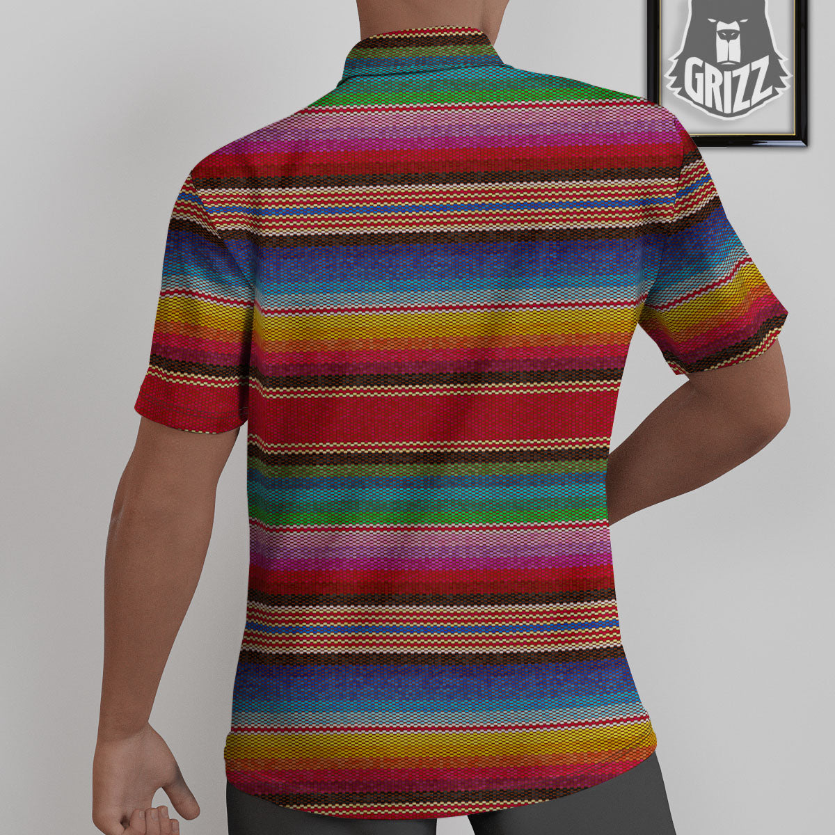 Serape Blanket Ethnic Print Pattern Untucked Shirts-grizzshop