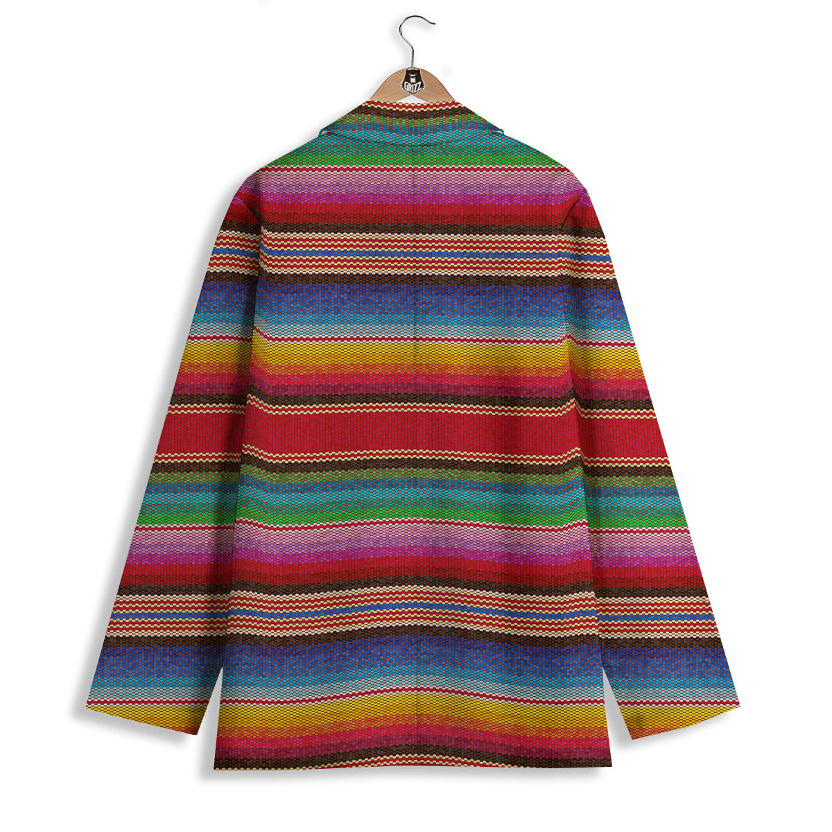 Serape Blanket Ethnic Print Pattern Women's Blazer-grizzshop