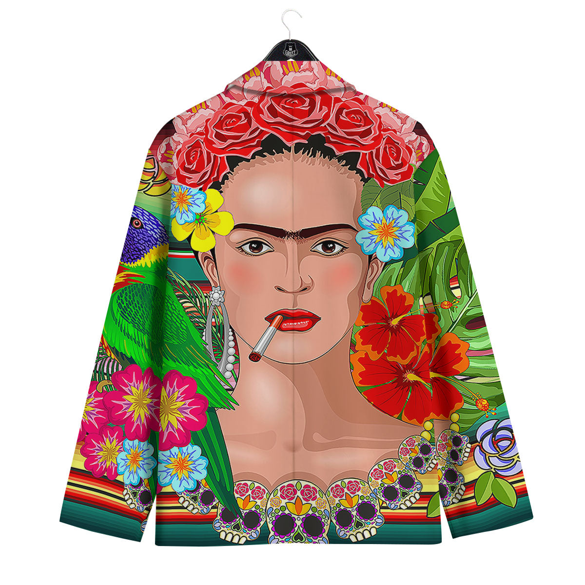 Serape Frida Kahlo Print Men's Sport Coat-grizzshop