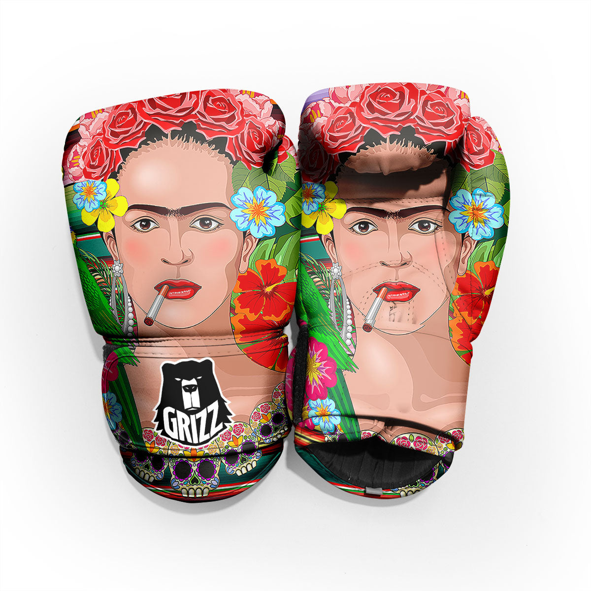 Serape Frida Kahlo Print Pro Boxing Glove