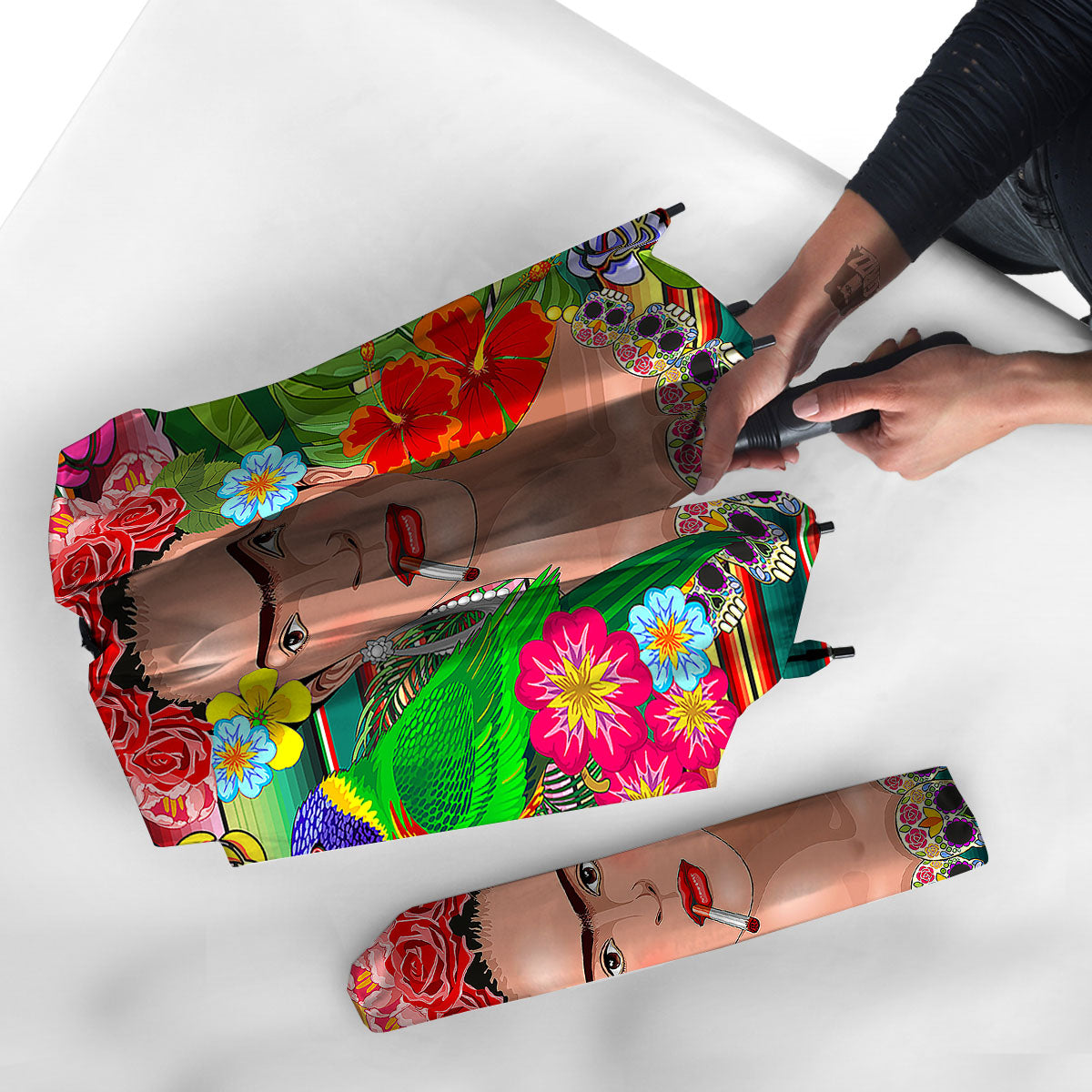 Serape Frida Kahlo Print Umbrella-grizzshop