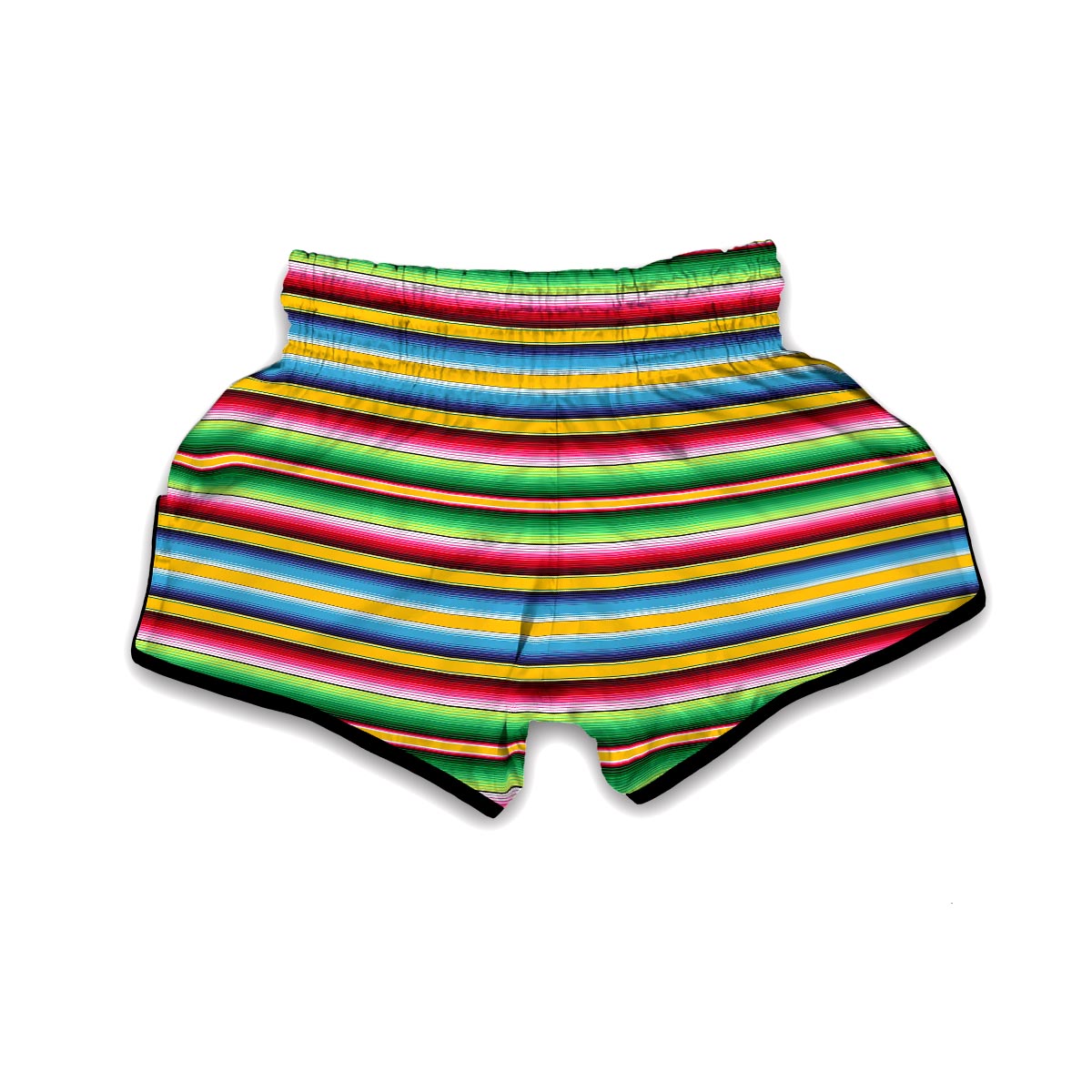 Serape Mexican Blanket Baja Pattern Print Muay Thai Boxing Shorts-grizzshop