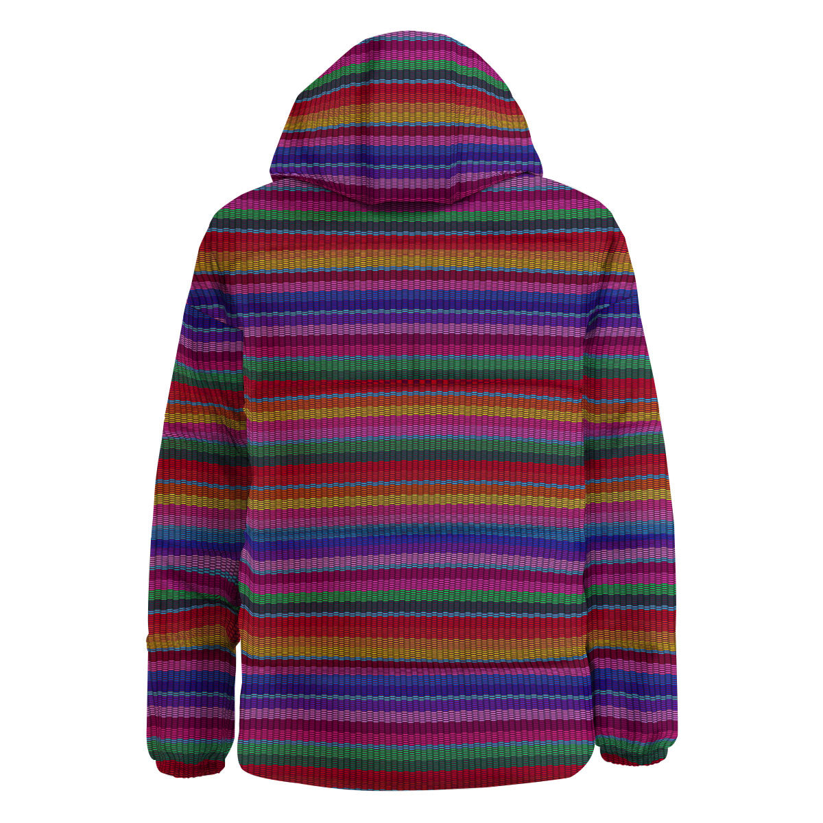 Serape Mexican Colorful Print Pattern Down Jacket-grizzshop