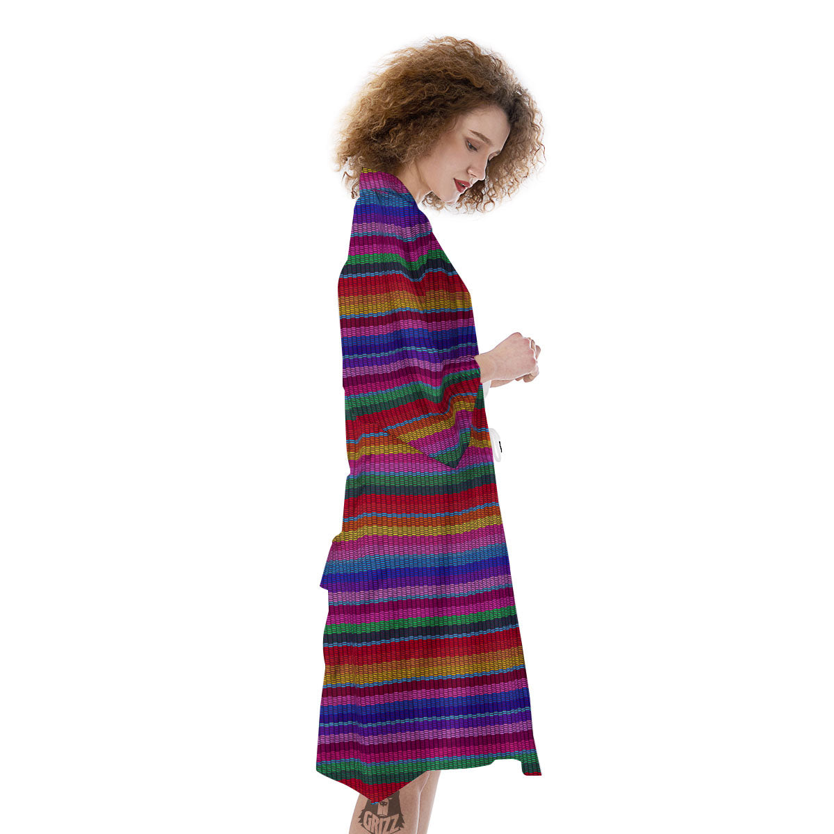 Serape Mexican Colorful Print Pattern Kimono-grizzshop