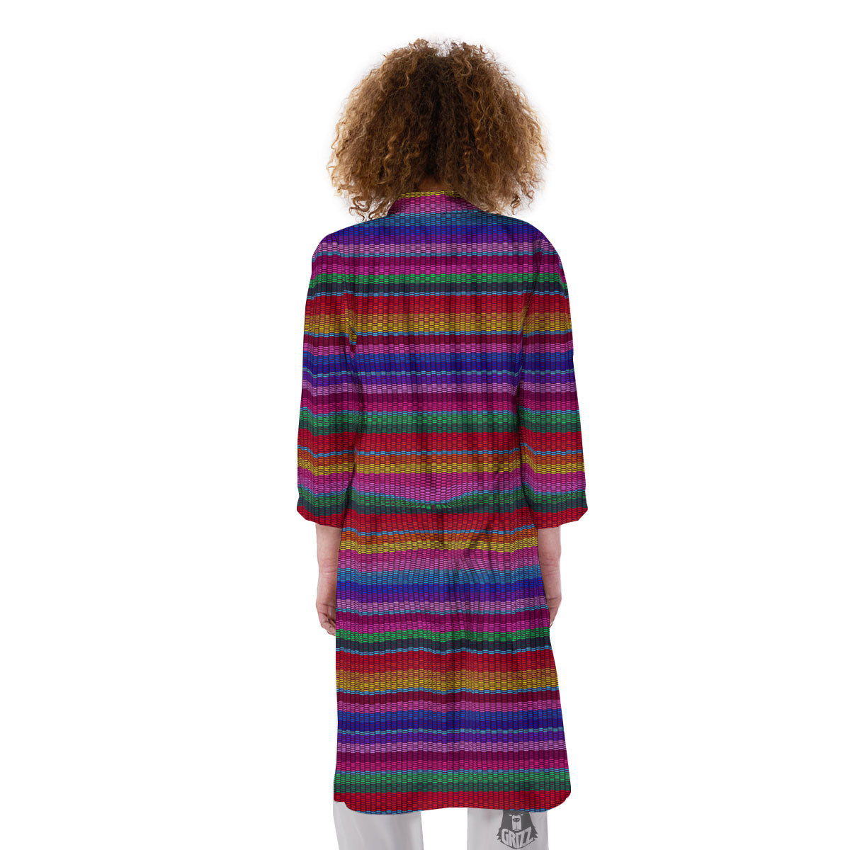 Serape Mexican Colorful Print Pattern Kimono-grizzshop