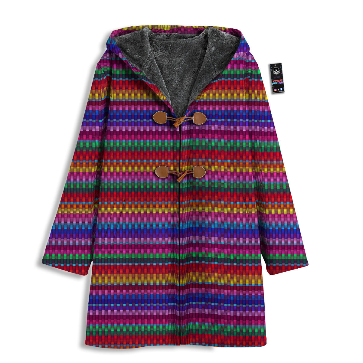 Serape Mexican Colorful Print Pattern Men's Windbreaker Jacket-grizzshop