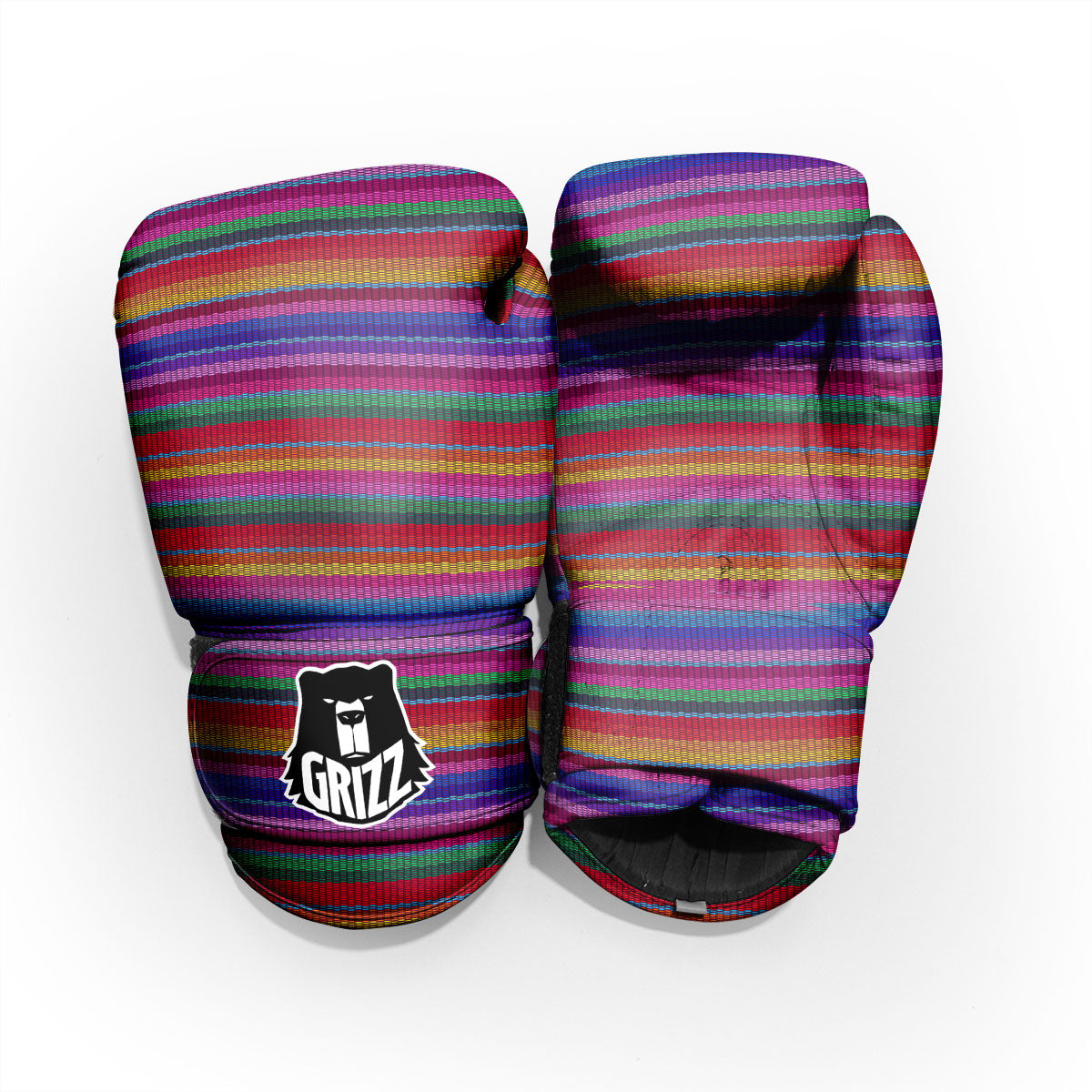 Serape Mexican Colorful Print Pattern Pro Boxing Glove
