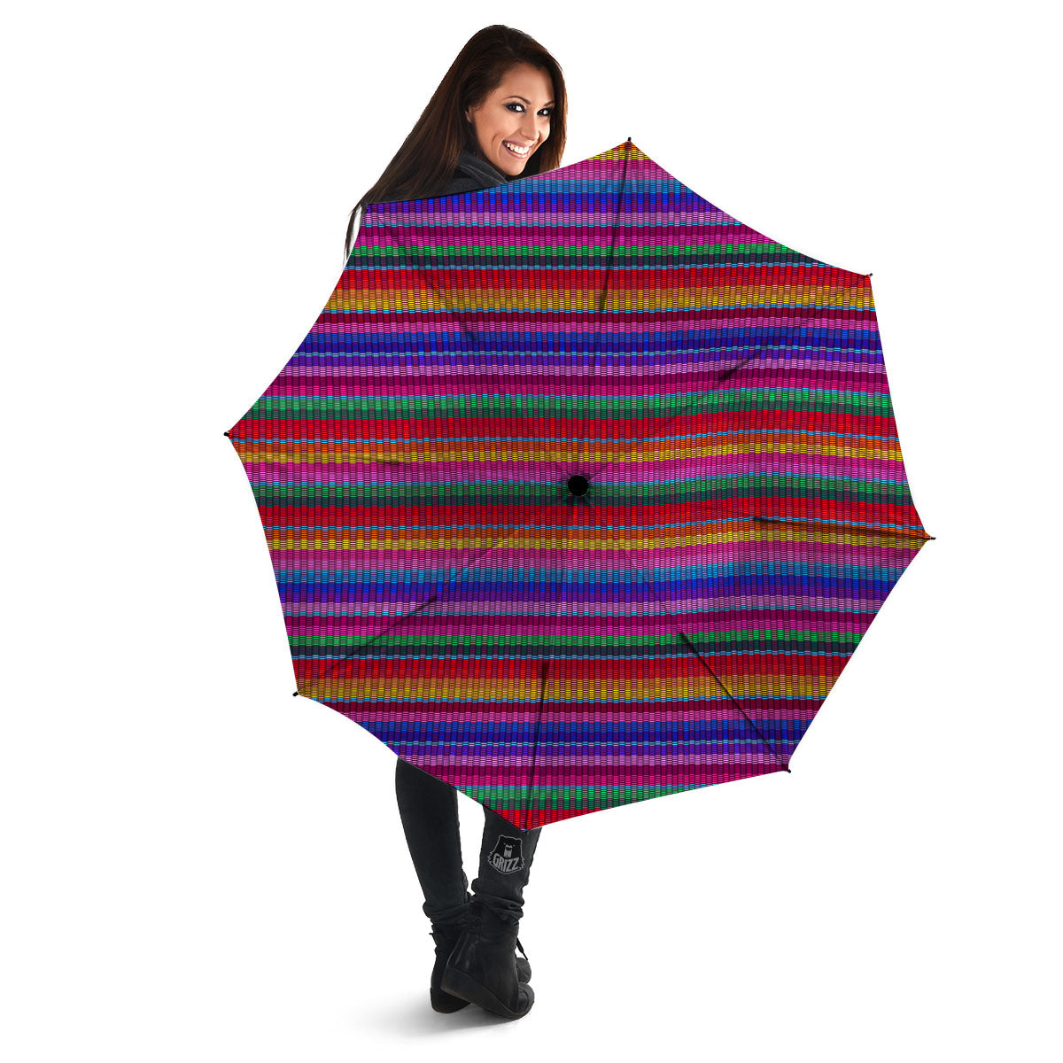 Serape Mexican Colorful Print Pattern Umbrella-grizzshop