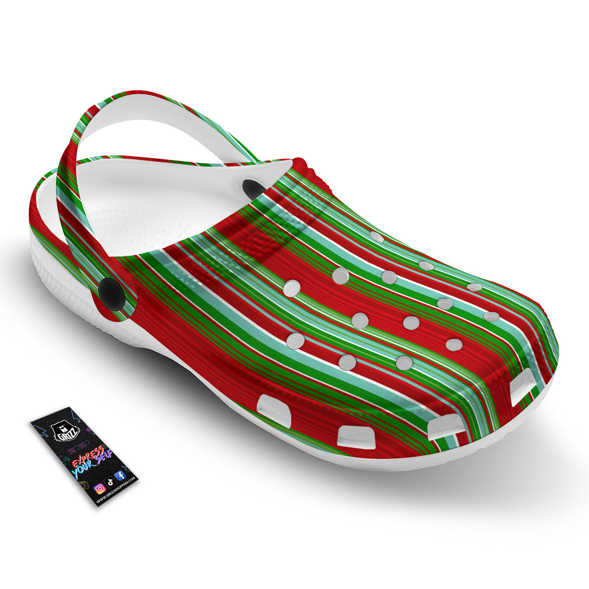 Serape Mexican Vintage Print Pattern Clog-grizzshop