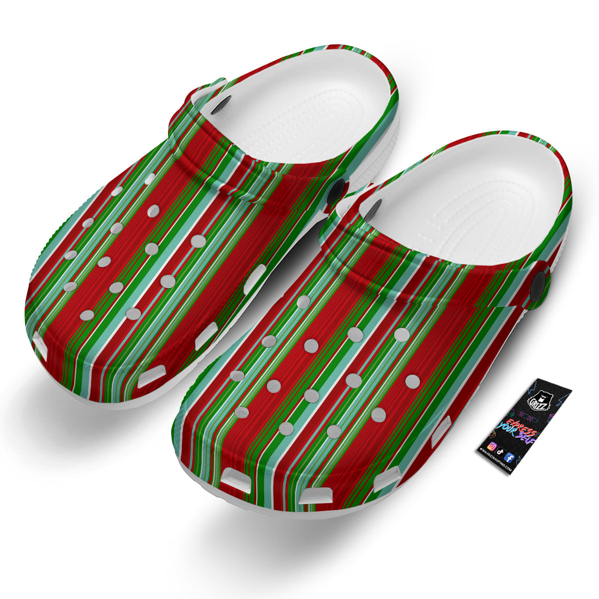 Serape Mexican Vintage Print Pattern Clog-grizzshop