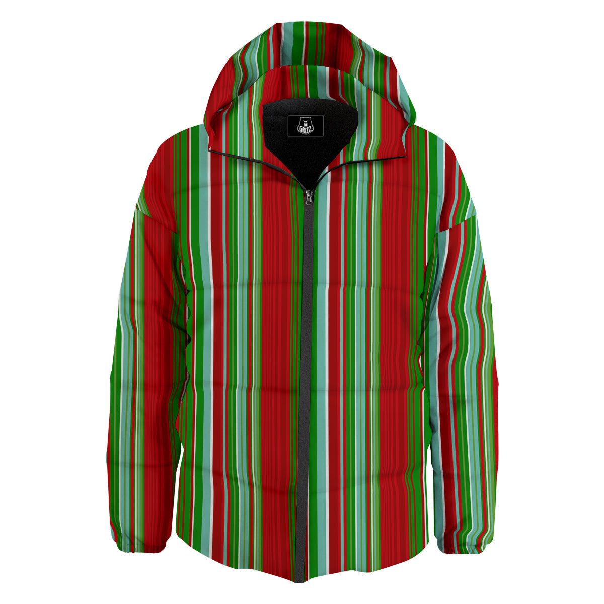 Serape Mexican Vintage Print Pattern Down Jacket-grizzshop