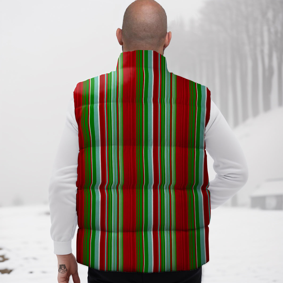 Serape Mexican Vintage Print Pattern Down Vest
