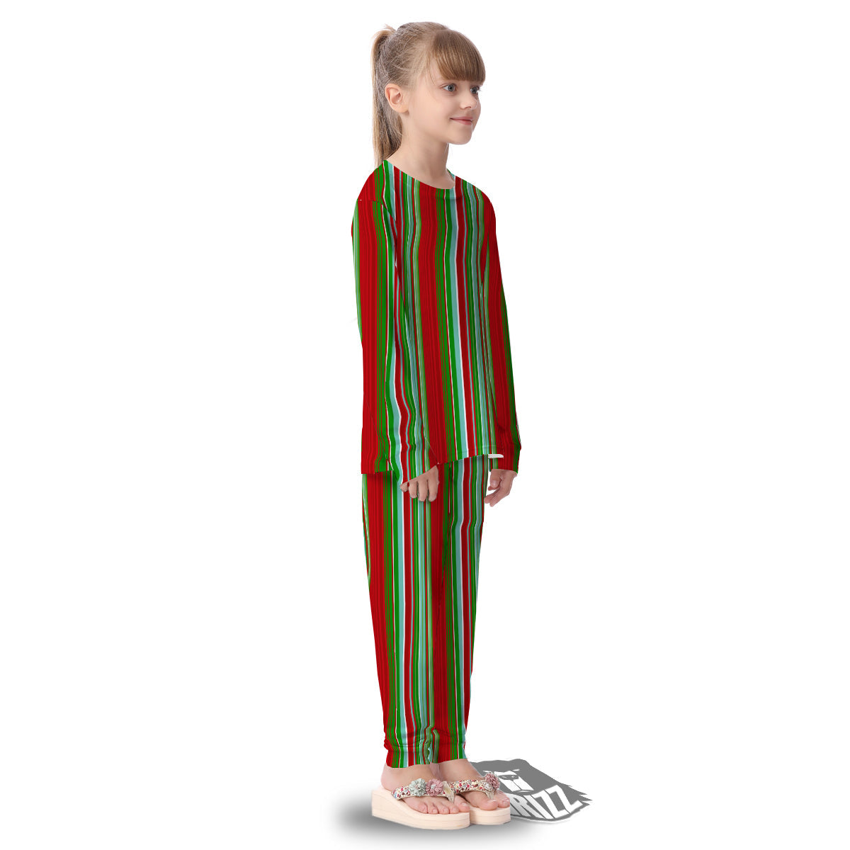 Serape Mexican Vintage Print Pattern Kid's Pajamas-grizzshop