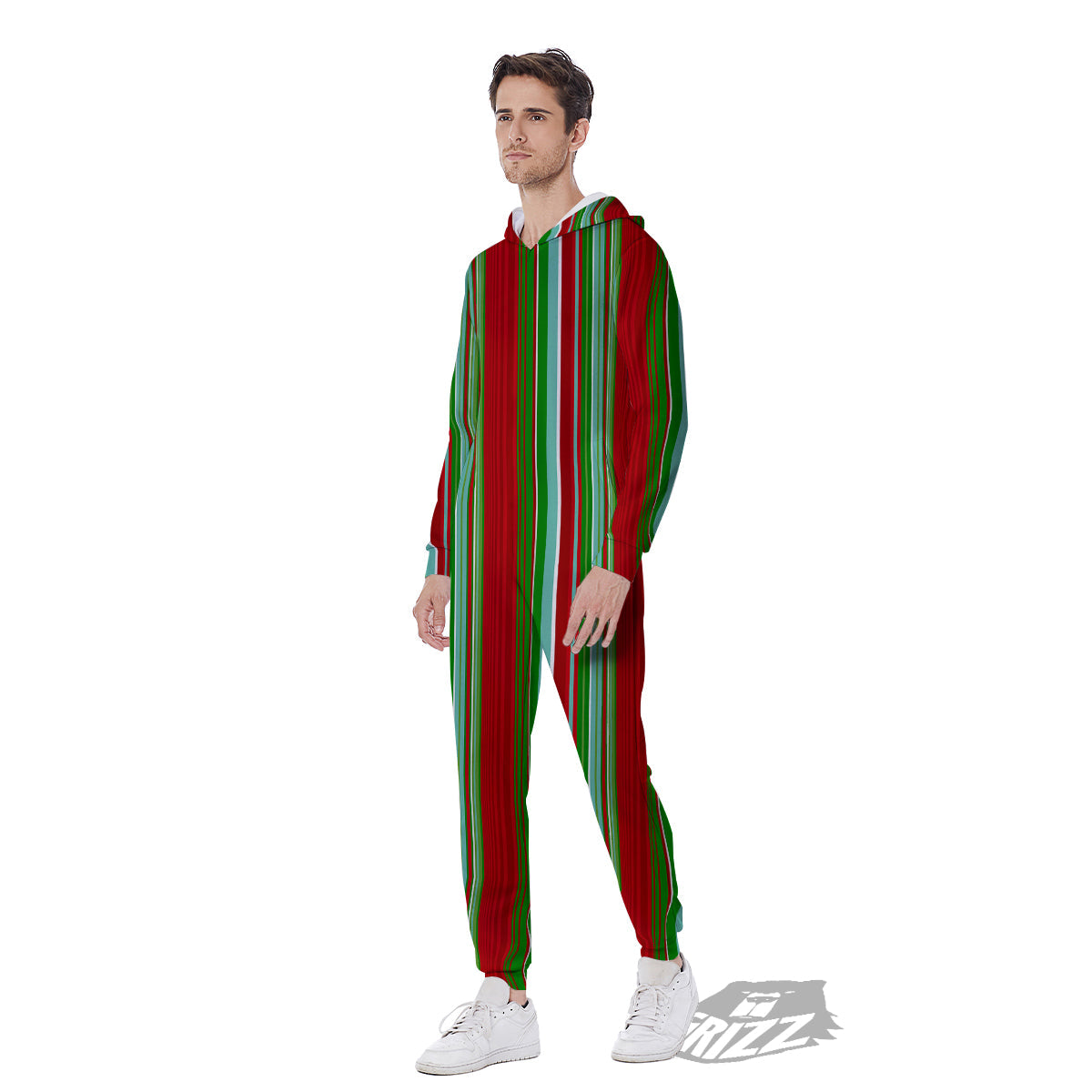 Serape Mexican Vintage Print Pattern Men's Jumpsuit-grizzshop