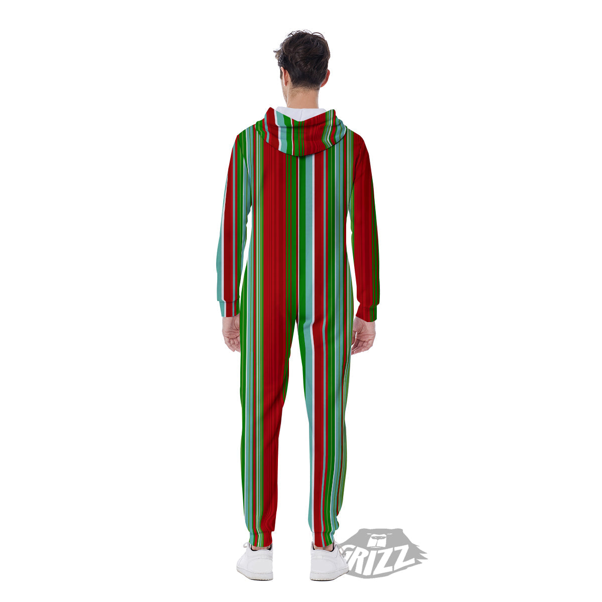 Serape Mexican Vintage Print Pattern Men's Jumpsuit-grizzshop