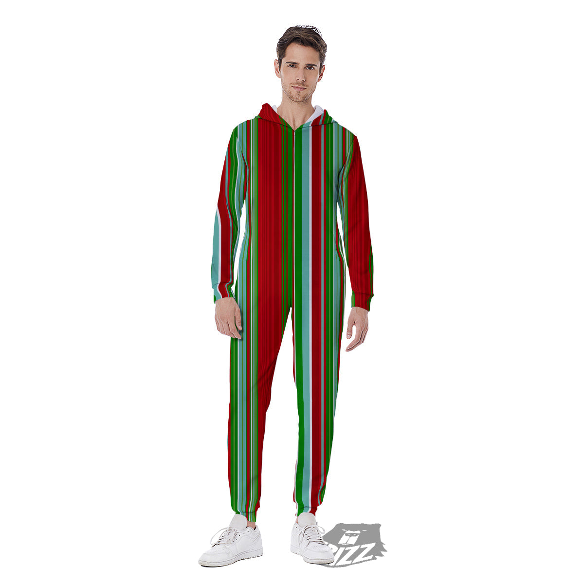 Serape Mexican Vintage Print Pattern Men's Jumpsuit-grizzshop