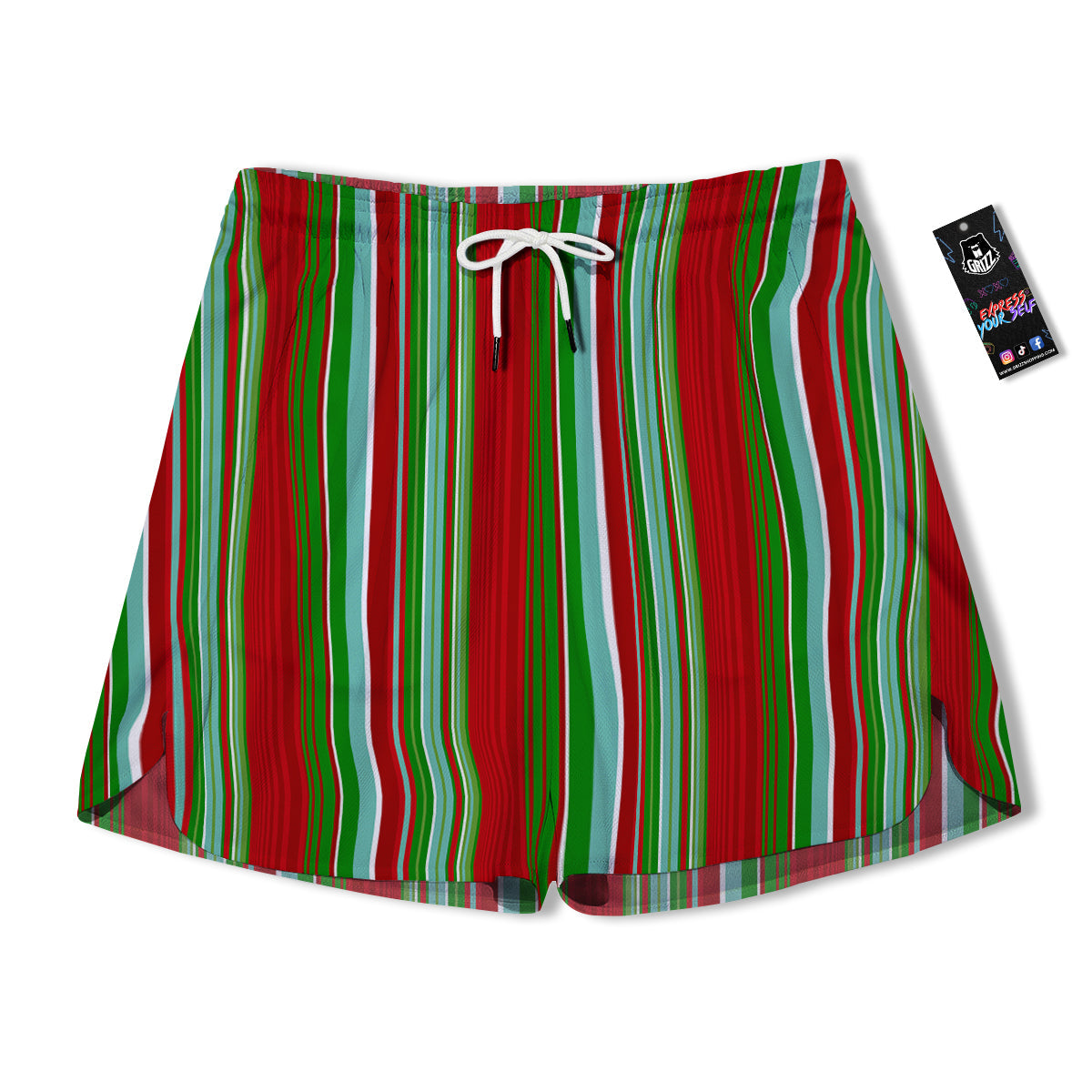 Serape Mexican Vintage Print Pattern Men's Running Shorts-grizzshop