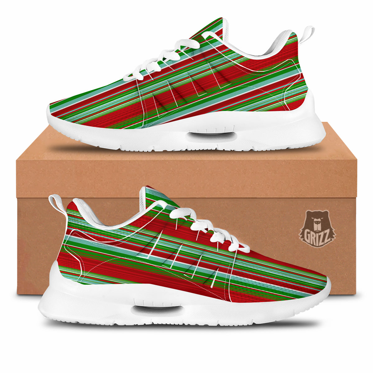 Serape Mexican Vintage Print Pattern Tennis Shoes-grizzshop