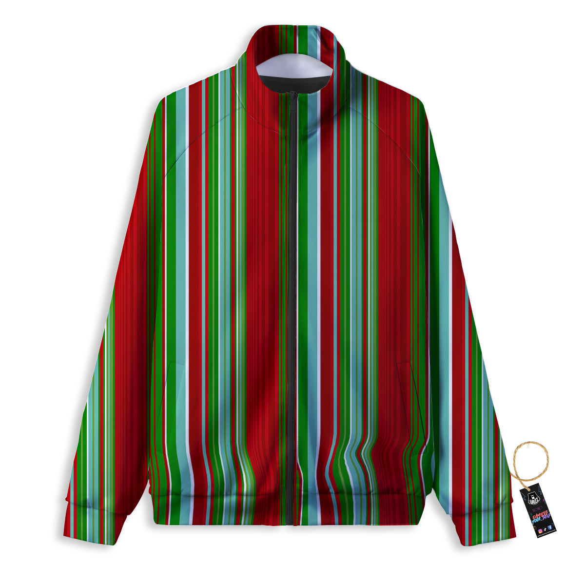 Serape Mexican Vintage Print Pattern Track Jacket-grizzshop