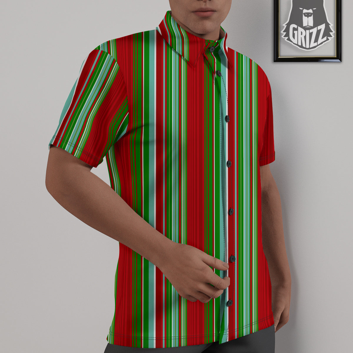 Serape Mexican Vintage Print Pattern Untucked Shirts-grizzshop