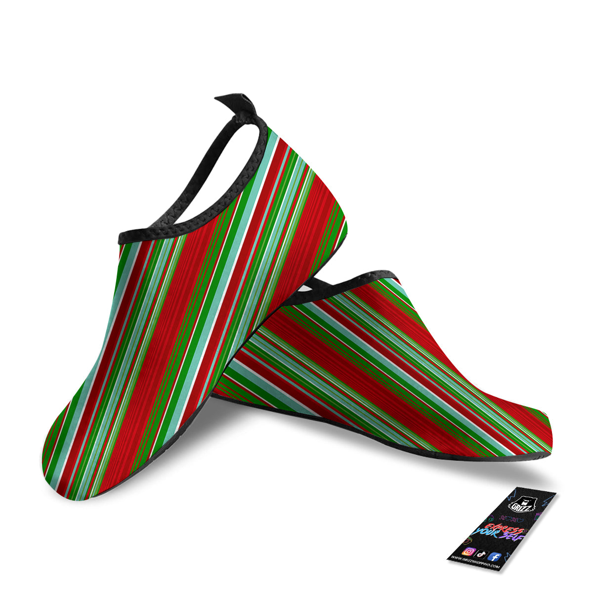 Serape Mexican Vintage Print Pattern Water Shoes-grizzshop
