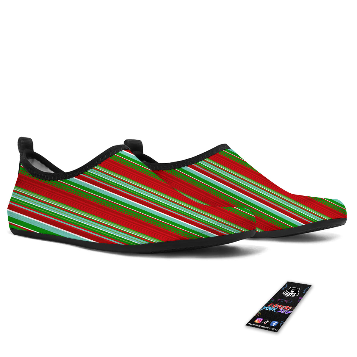 Serape Mexican Vintage Print Pattern Water Shoes-grizzshop