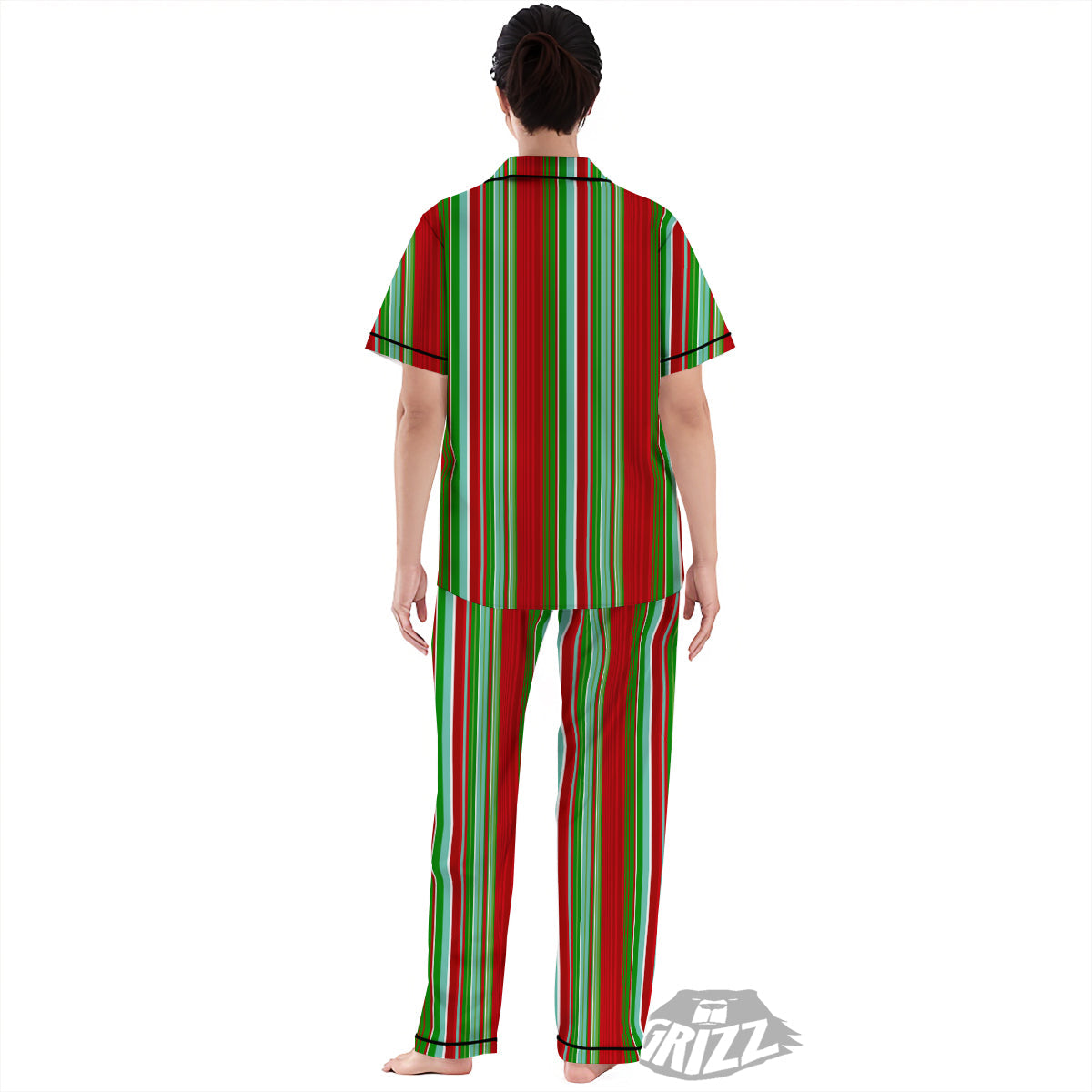 Serape Mexican Vintage Print Pattern Women's Pajamas Set-grizzshop