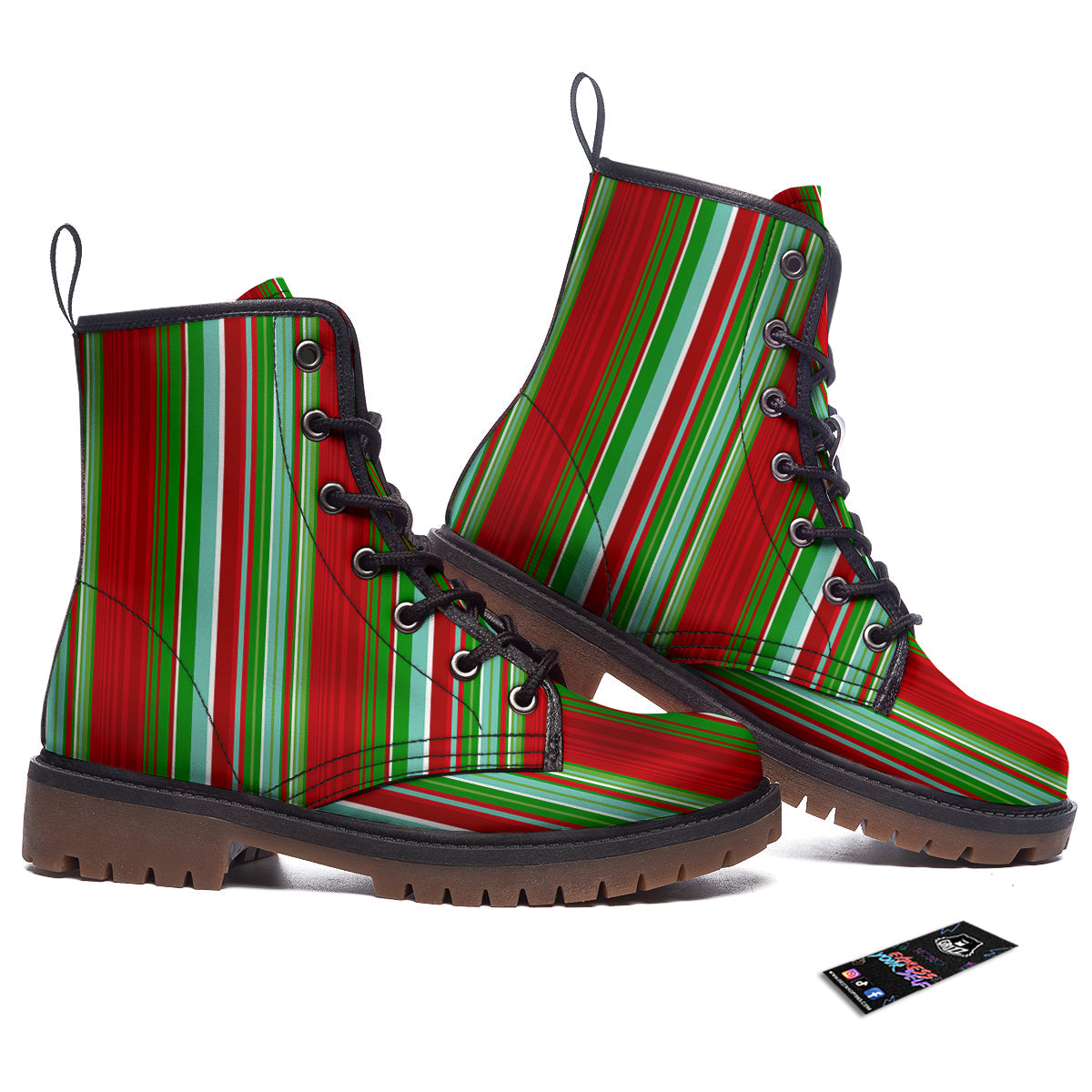 Serape Mexican Vintage Print Pattern Work Boots-grizzshop