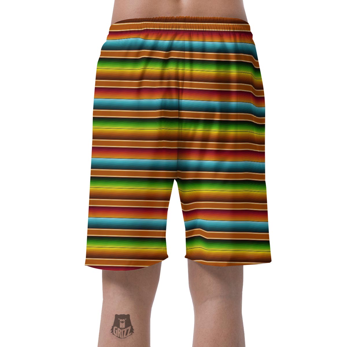 Serape Print Men's Shorts-grizzshop