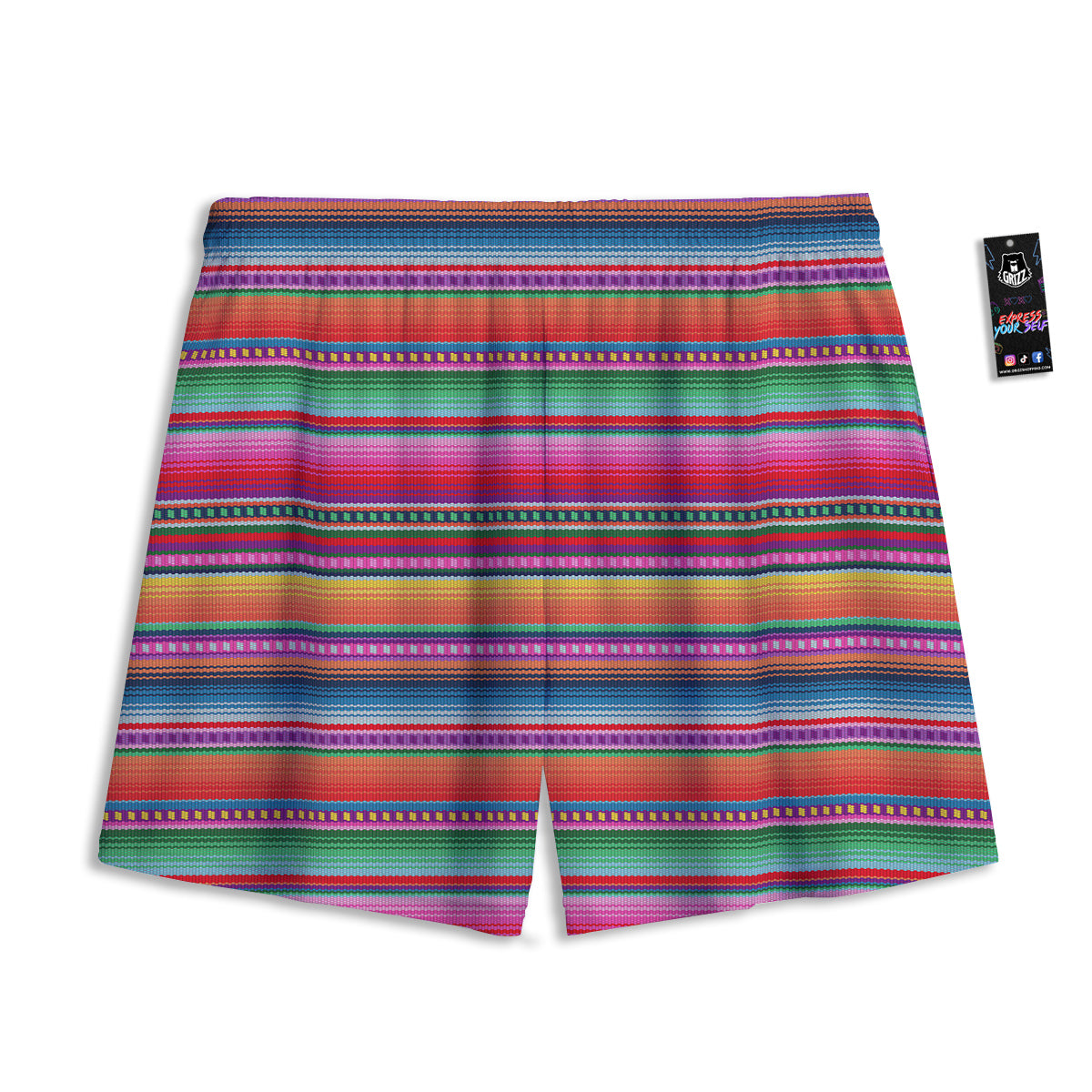 Reiki Golden Print Mesh Shorts