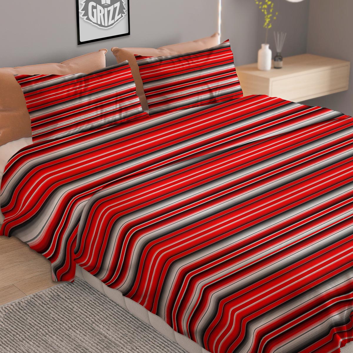 Serape Tribal Mexican Print Pattern Duvet Cover Bedding Set