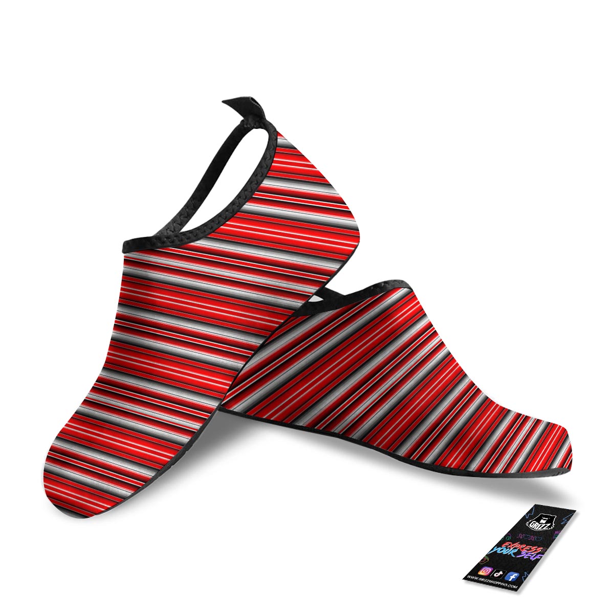 Serape Tribal Mexican Print Pattern Water Shoes-grizzshop