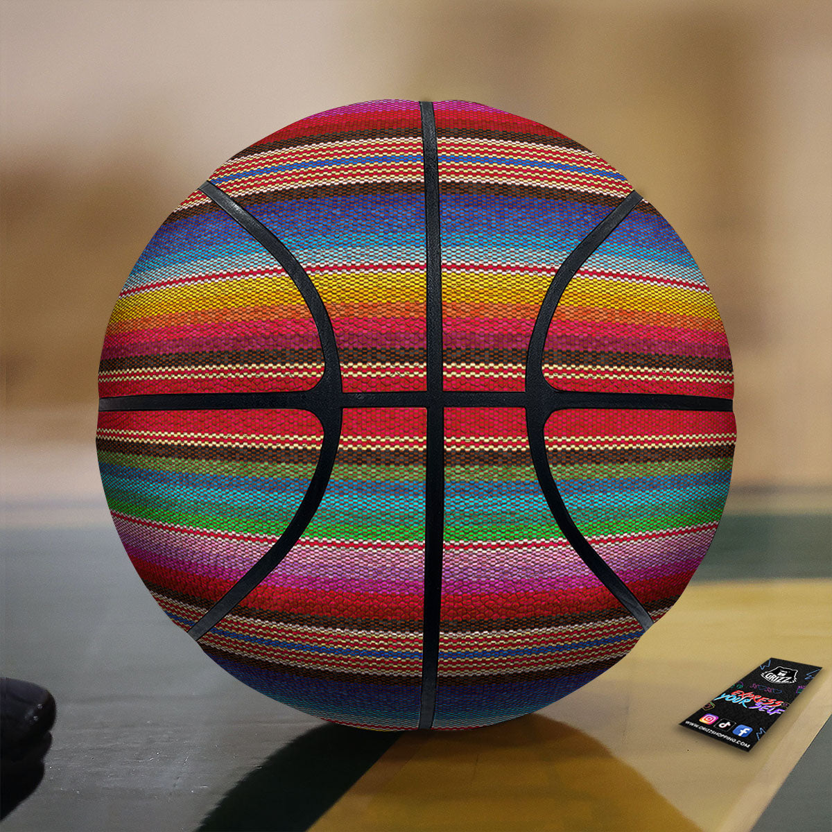 Smile Joker Print Pattern Basketball