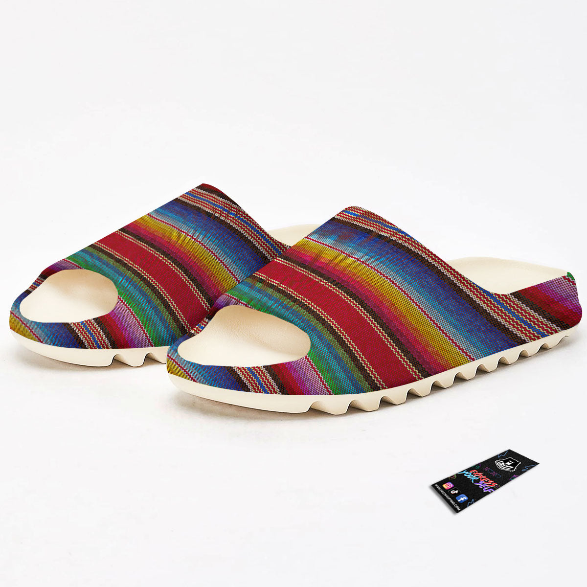Serape Blanket Ethnic Print Pattern Sandals-grizzshop