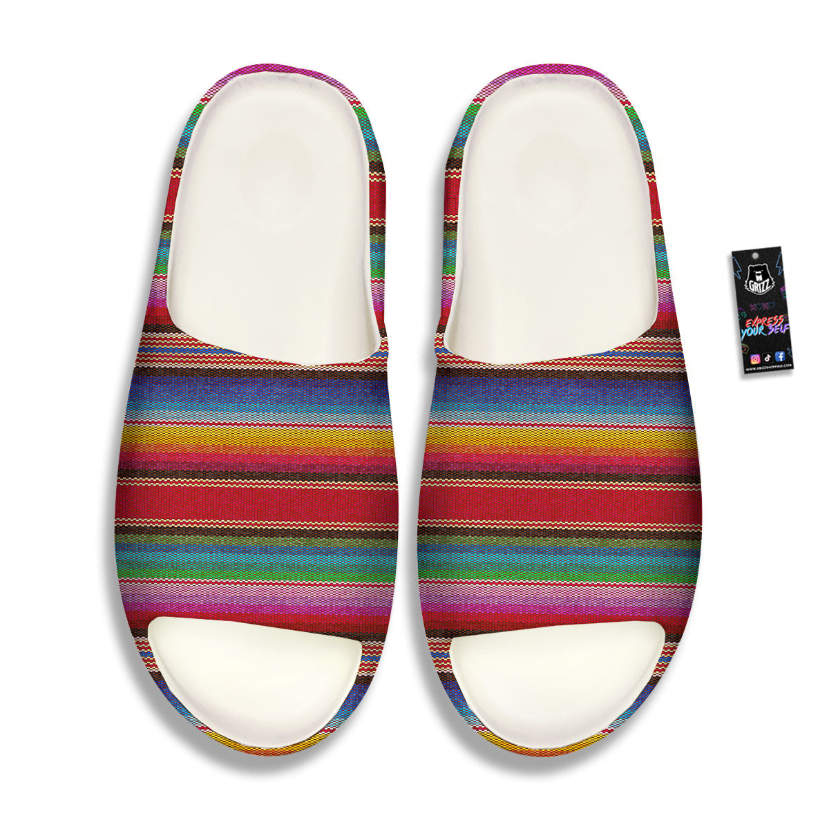 Serape Blanket Ethnic Print Pattern Sandals-grizzshop