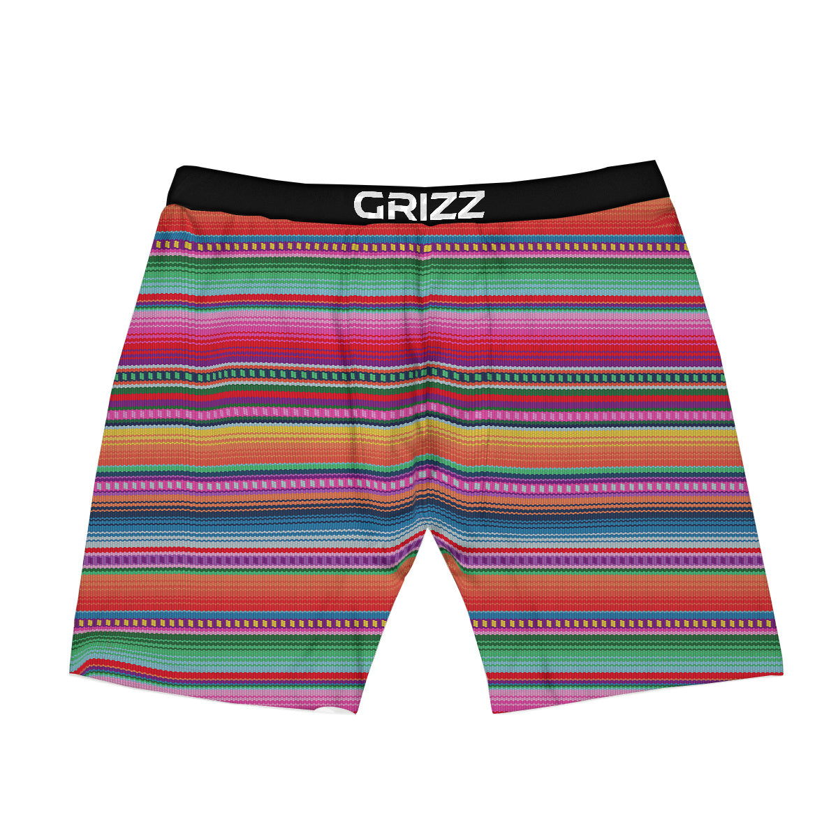 Serape Stripe Colorful Mexican Print Boxer Briefs