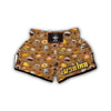 Set Coffee Pattern Print Muay Thai Boxing Shorts-grizzshop