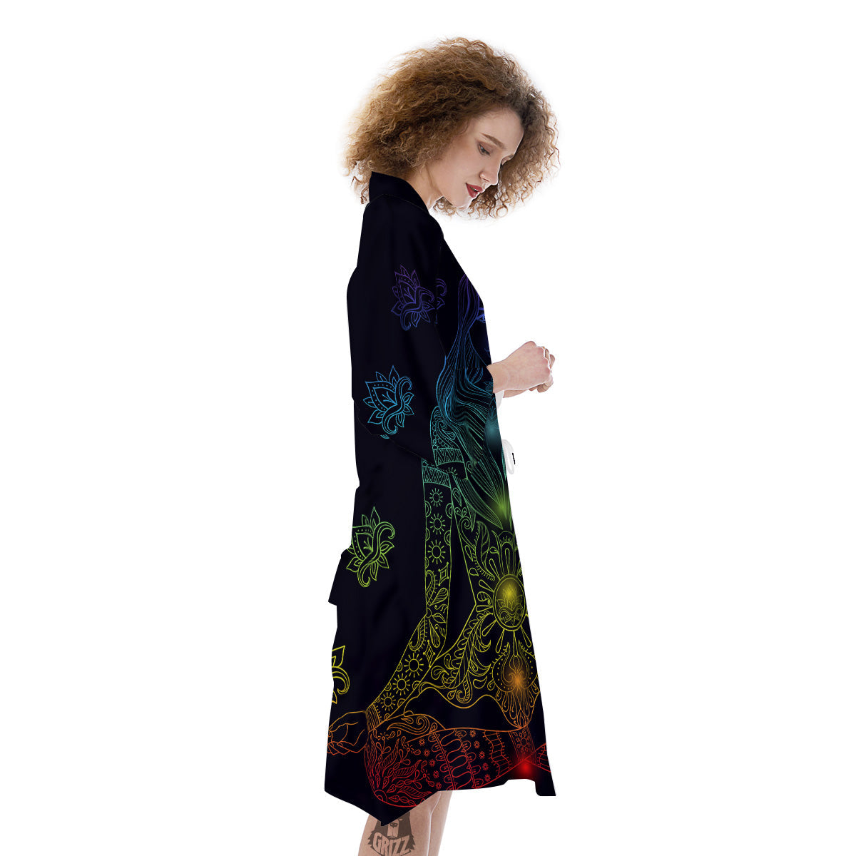Seven Chakras Bohemian Print Kimono-grizzshop