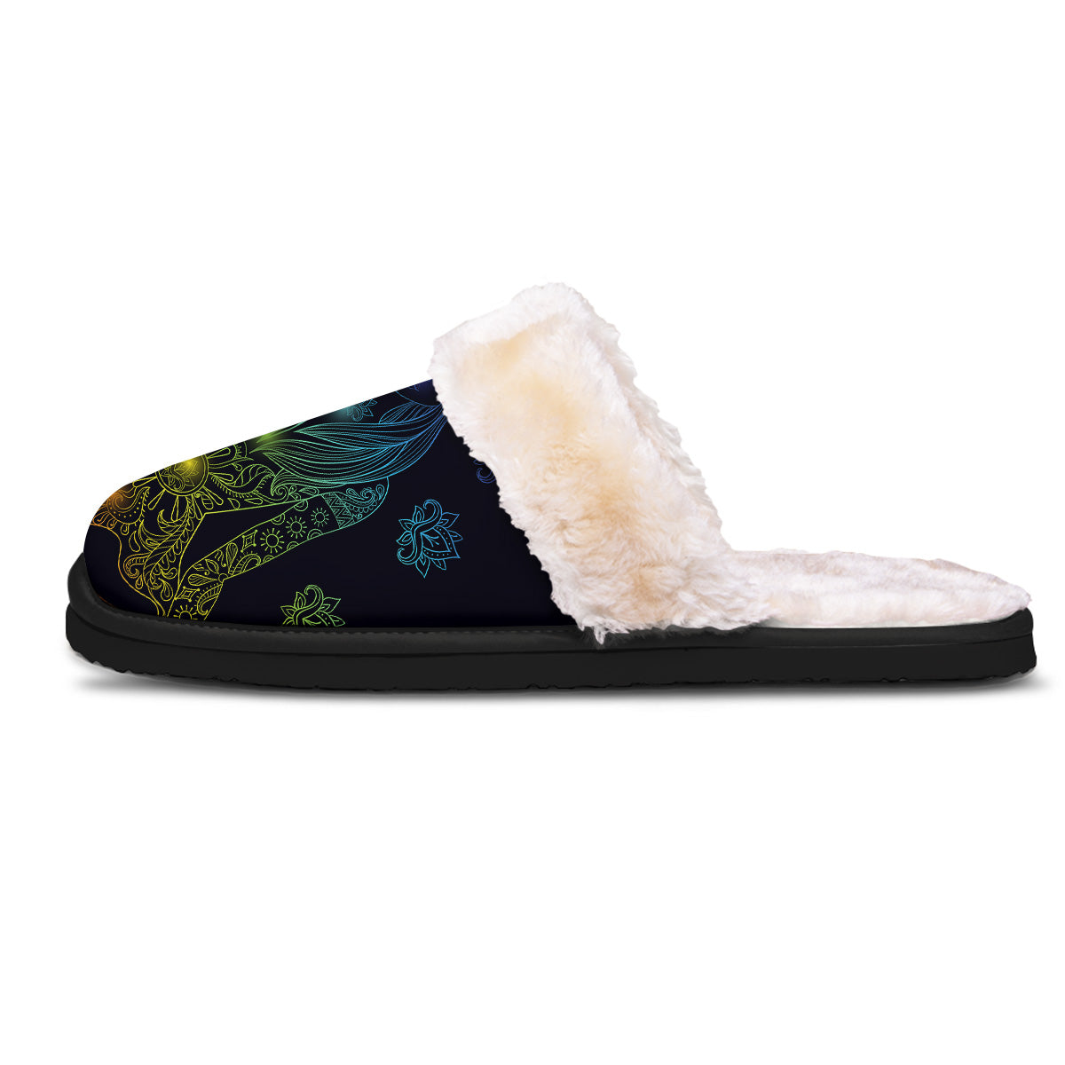 Seven Chakras Bohemian Print Slippers-grizzshop