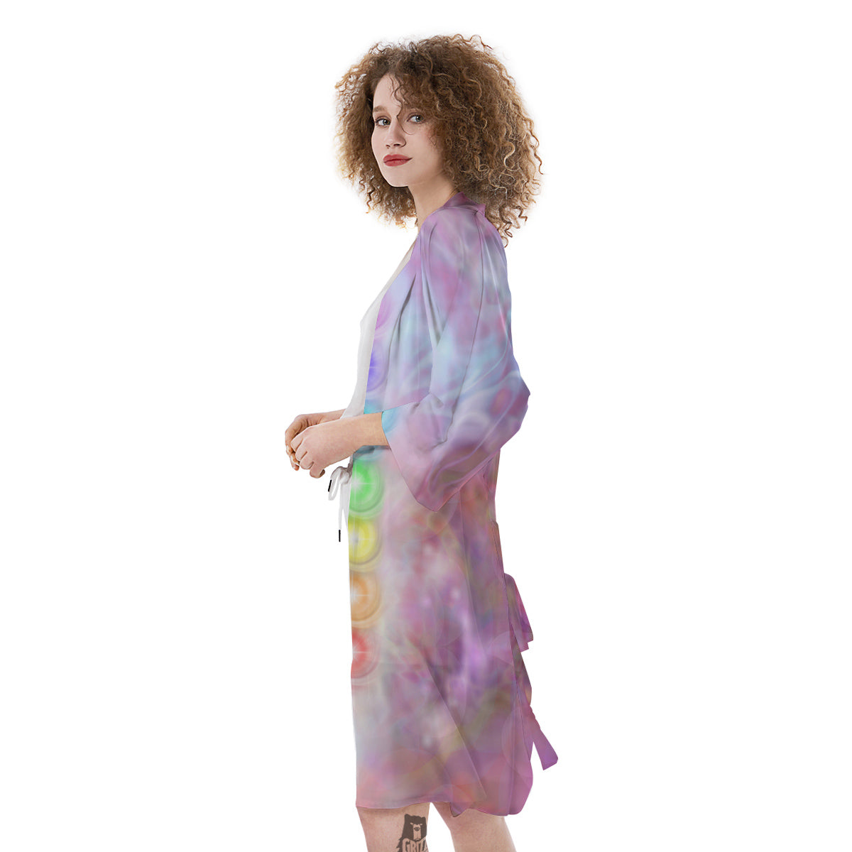 Seven Chakras Colorful Print Kimono-grizzshop