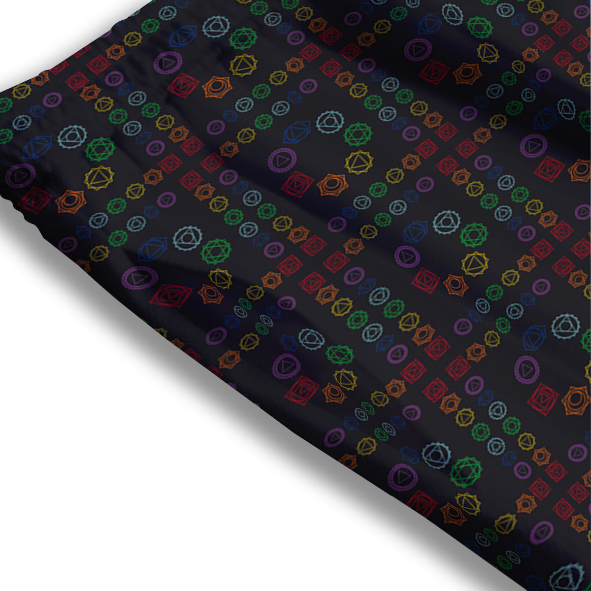 Rocket Doodle Print Pattern Mesh Shorts