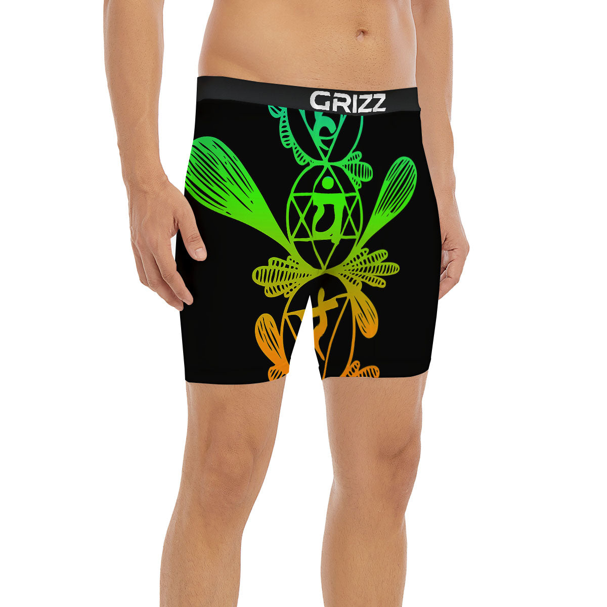 Seven Chakras Spiritual Print Boxer Briefs-grizzshop