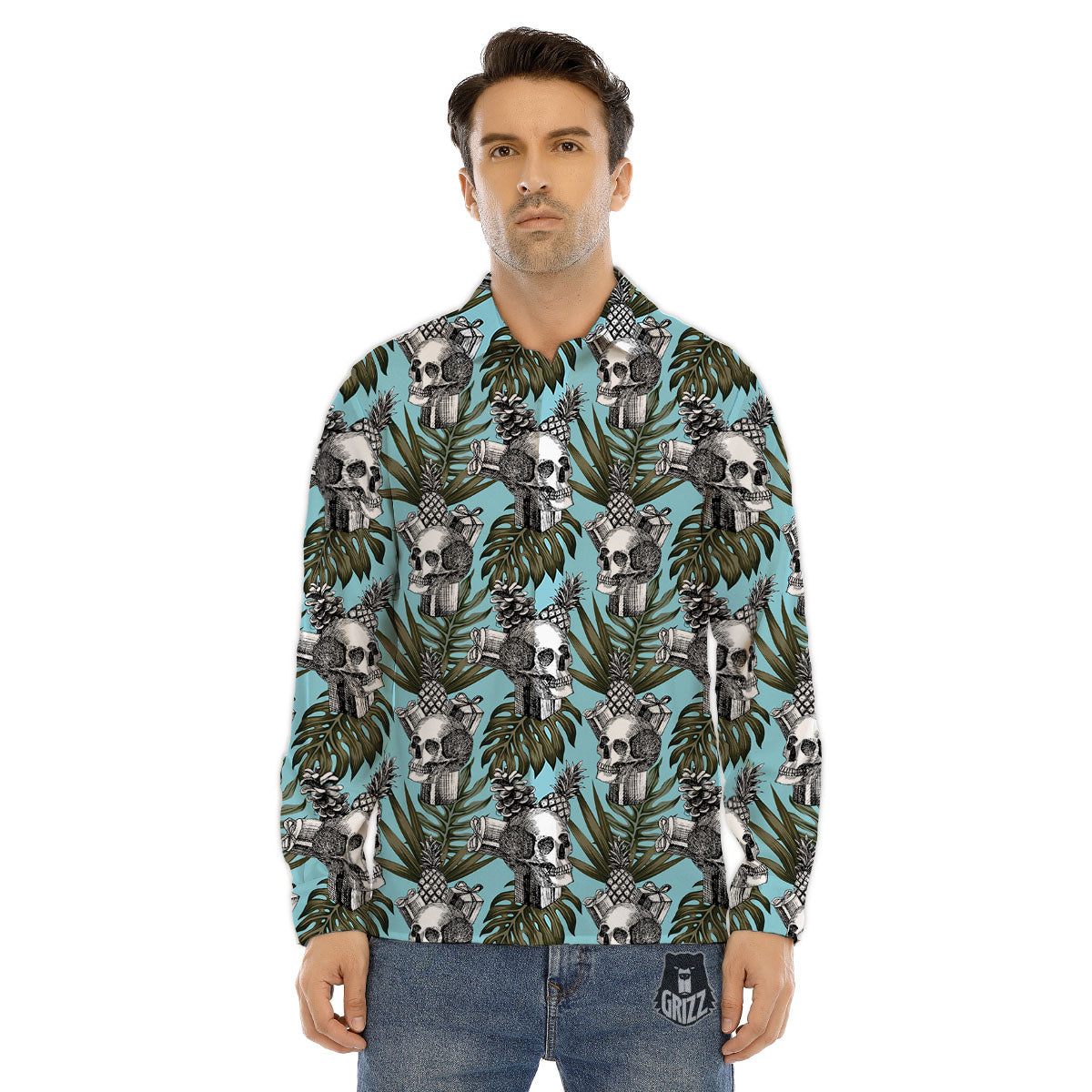 Seven Chakras Spiritual Print Men's Dress Shirts-grizzshop