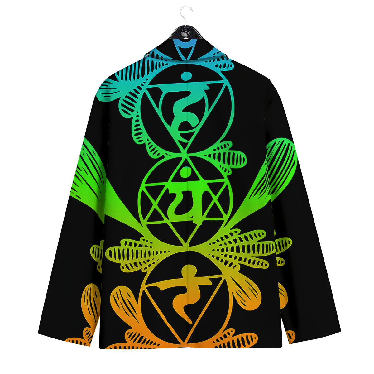 Seven Chakras Spiritual Print Men's Sport Coat-grizzshop